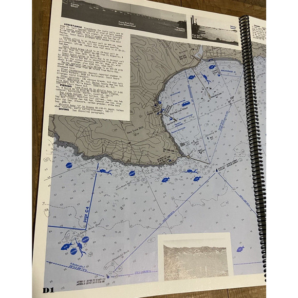 California Coastal Charts Cruising Guide Fishing Scuba Boating Vintage HTF OOP - Picture 6 of 13